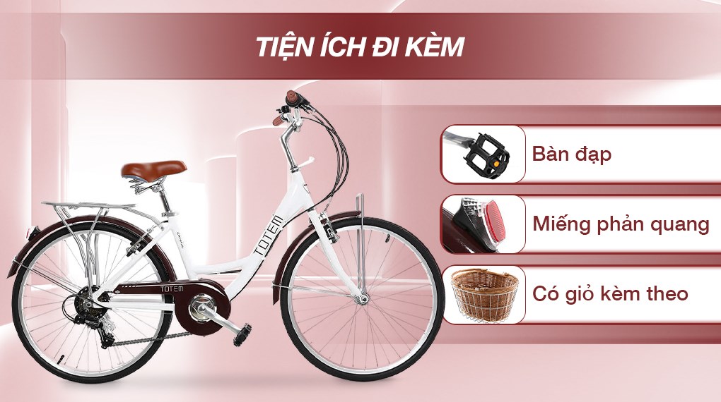 Xe Đạp Đường Phố City Totem Chris 24 inch Size M