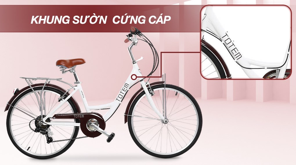 Xe Đạp Đường Phố City Totem Chris 24 inch Size M