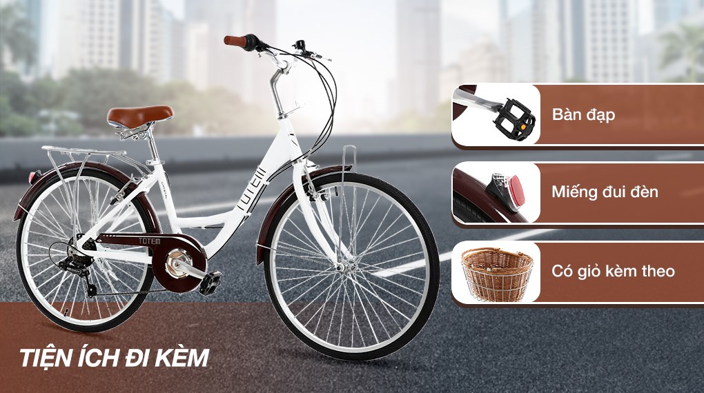 Xe Đạp Đường Phố City Totem Chris 26 inch Size M