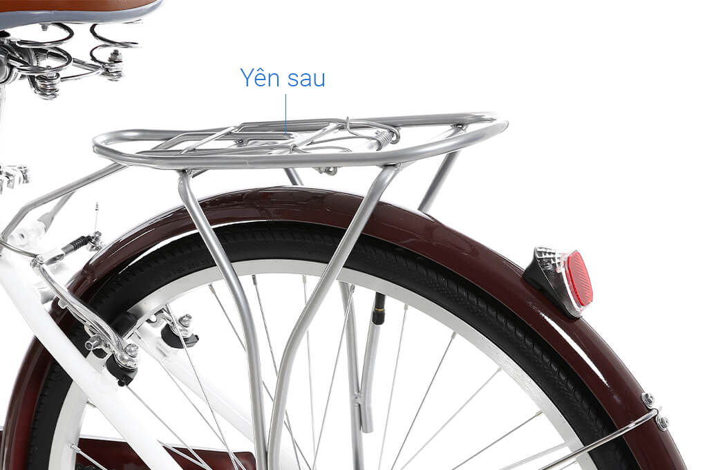 Xe Đạp Đường Phố City Totem Chris 26 inch Size M Màu Trắng