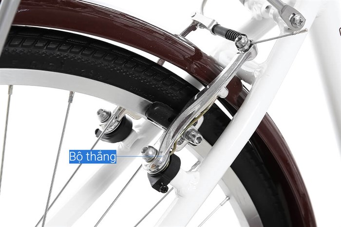 Xe Đạp Đường Phố City Totem Chris 26 inch Size M Màu Trắng