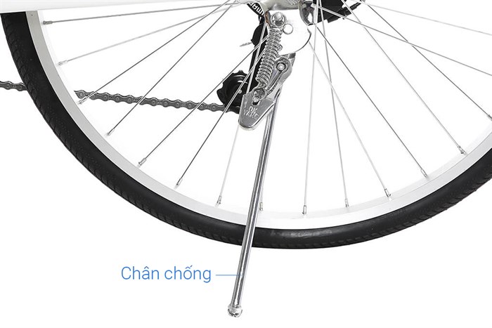 Xe Đạp Đường Phố City Totem Chris 26 inch Size M Màu Trắng