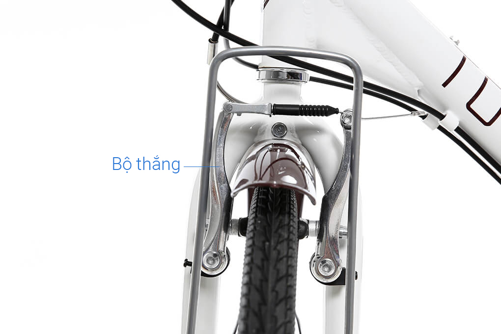 Xe Đạp Đường Phố City Totem Chris 26 inch Size M Màu Trắng