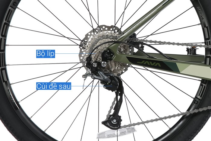 Xe Đạp Địa Hình MTB Java 650B-Vetta-27S-A 27.5 inch Size S Màu Xanh lá