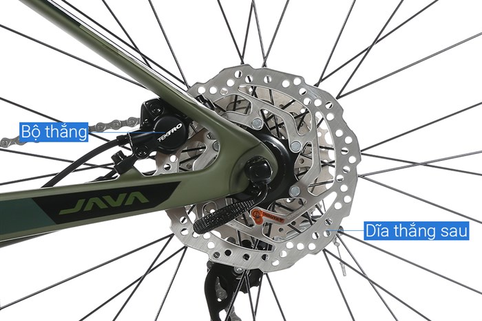 Xe Đạp Địa Hình MTB Java 650B-Vetta-27S-A 27.5 inch Size S Màu Xanh lá