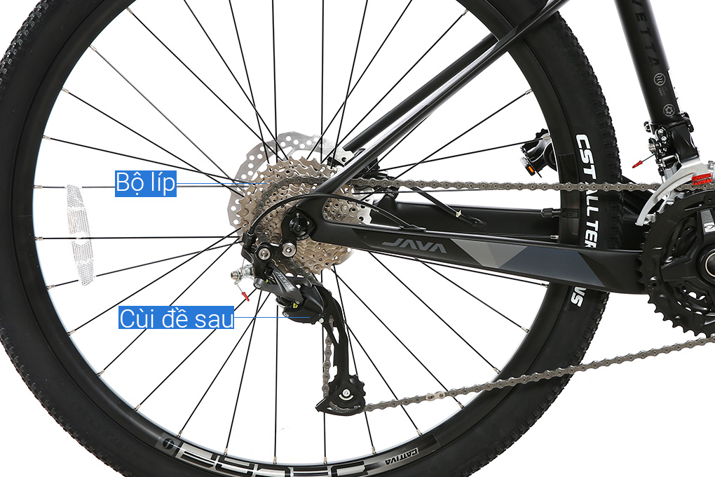 Xe Đạp Địa Hình MTB Java 650B-Vetta-27S-A 27.5 inch Size S Màu Đen