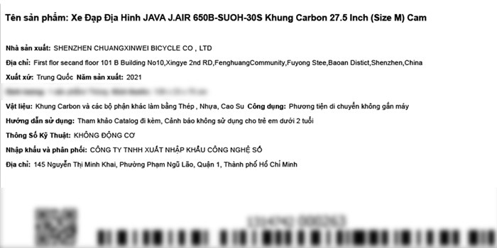 Xe Đạp Địa Hình MTB Java J.AIR 650B-Suoh-30S 27.5 inch Size M Màu Cam