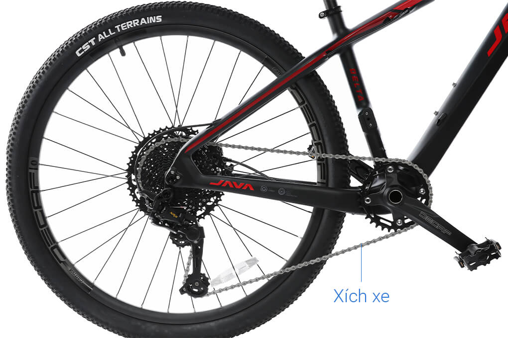 Xe Đạp Địa Hình MTB Java 650B-Delta-12S 27.5 inch Size S Màu Đỏ