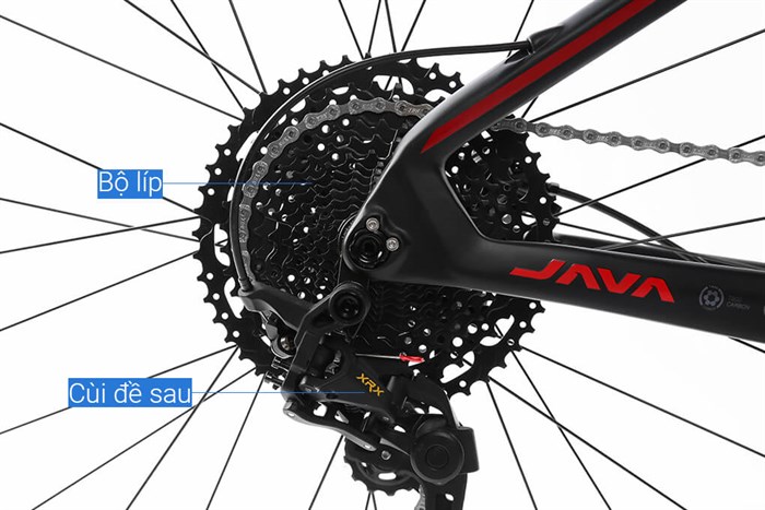 Xe Đạp Địa Hình MTB Java 650B-Delta-12S 27.5 inch Size S Màu Đỏ