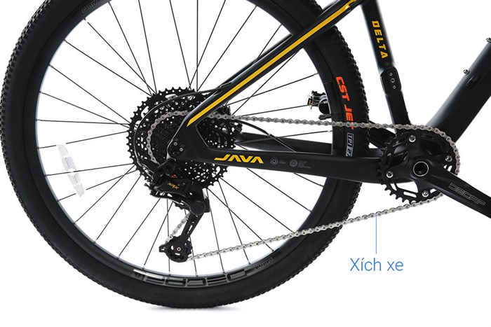 Xe Đạp Địa Hình MTB Java 650B-Delta-12S 27.5 inch Size S Màu Vàng