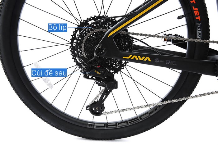 Xe Đạp Địa Hình MTB Java 650B-Delta-12S 27.5 inch Size S Màu Vàng