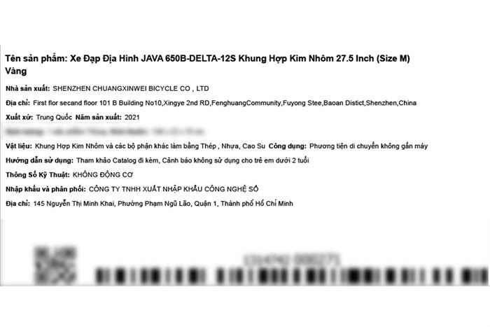 Xe Đạp Địa Hình MTB Java 650B-Delta-12S 27.5 inch Size M Màu Vàng