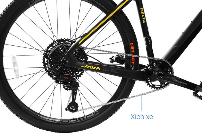Xe Đạp Địa Hình MTB Java 650B-Delta-12S 27.5 inch Size M Màu Vàng