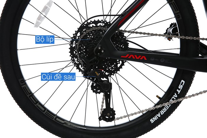 Xe Đạp Địa Hình MTB Java 650B-Delta-12S 27.5 inch Size M Màu Đỏ