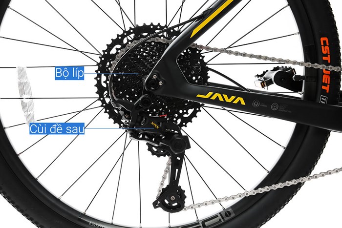 Xe Đạp Địa Hình MTB Java 650B-Delta-12S 27.5 inch Size M Màu Vàng
