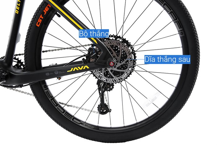 Xe Đạp Địa Hình MTB Java 650B-Delta-12S 27.5 inch Size M Màu Vàng