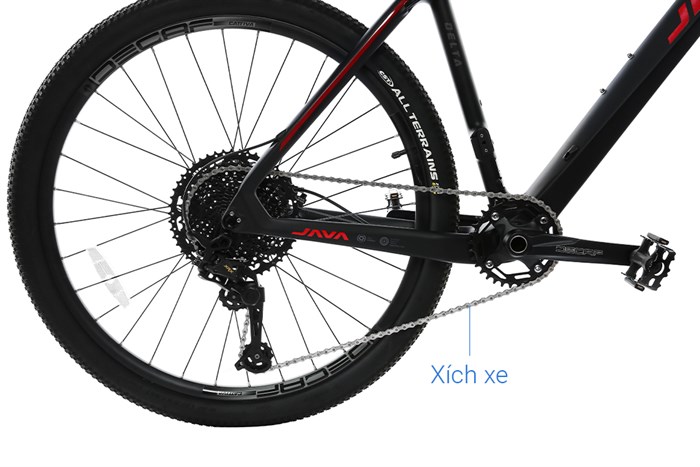 Xe Đạp Địa Hình MTB Java 650B-Delta-12S 27.5 inch Size L Màu Đỏ