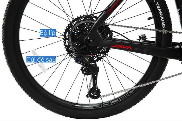 Xe Đạp Địa Hình MTB Java 650B-Delta-12S 27.5 inch Size L Màu Đỏ