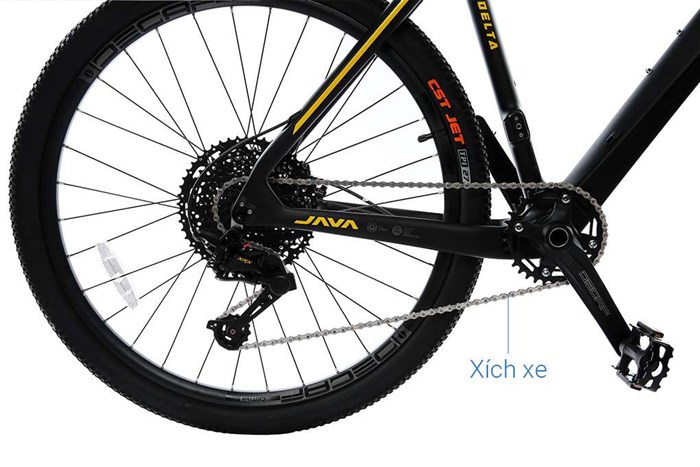 Xe Đạp Địa Hình MTB Java 650B-Delta-12S 27.5 inch Size L Màu Vàng