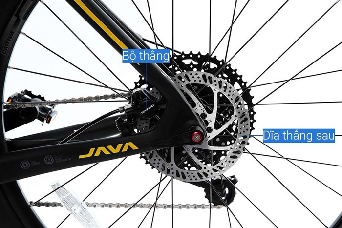 Xe Đạp Địa Hình MTB Java 650B-Delta-12S 27.5 inch Size L Màu Vàng