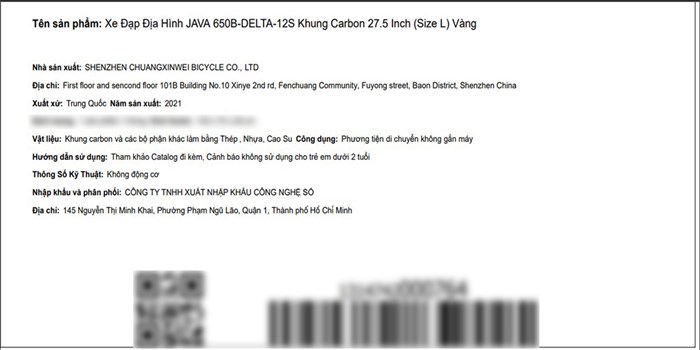 Xe Đạp Địa Hình MTB Java 650B-Delta-12S 27.5 inch Size L Màu Vàng