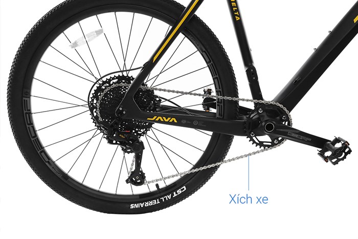 Xe Đạp Địa Hình MTB Java 650B-Delta-12S 27.5 inch Size XL Màu Vàng