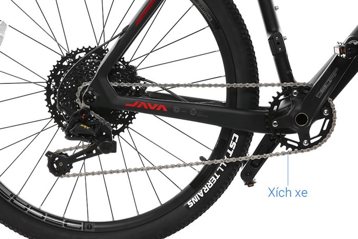 Xe Đạp Địa Hình MTB Java 650B-Delta-12S 27.5 inch Size XL Màu Đỏ
