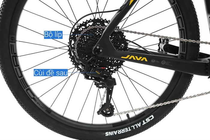 Xe Đạp Địa Hình MTB Java 650B-Delta-12S 27.5 inch Size XL Màu Vàng