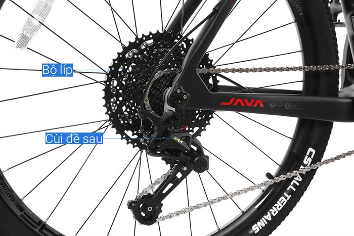 Xe Đạp Địa Hình MTB Java 650B-Delta-12S 27.5 inch Size XL Màu Đỏ