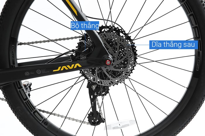 Xe Đạp Địa Hình MTB Java 650B-Delta-12S 27.5 inch Size XL Màu Vàng