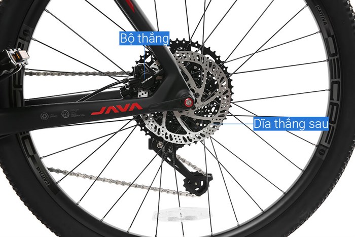 Xe Đạp Địa Hình MTB Java 650B-Delta-12S 27.5 inch Size XL Màu Đỏ