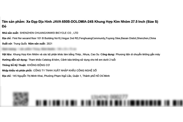 Xe Đạp Địa Hình MTB Java 650B-Dolomia-24S 27.5 inch Size S Màu Đỏ