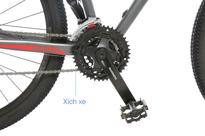Xe Đạp Địa Hình MTB Java 650B-Dolomia-24S 27.5 inch Size S Màu Xám