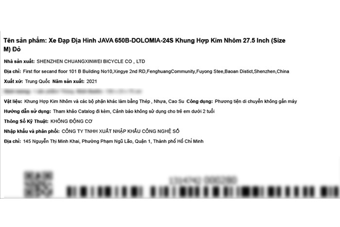 Xe Đạp Địa Hình MTB Java 650B-Dolomia-24S 27.5 inch Size M Màu Đỏ