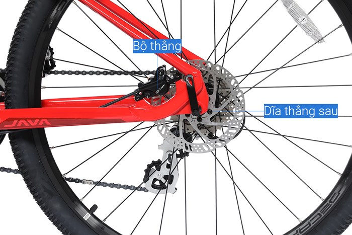Xe Đạp Địa Hình MTB Java 650B-Dolomia-24S 27.5 inch Size M Màu Đỏ