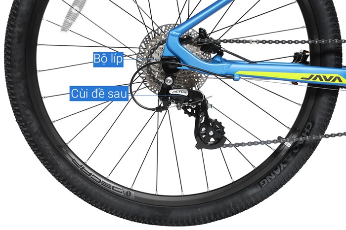 Xe Đạp Địa Hình MTB Java 650B-Dolomia-24S 27.5 inch Size M Màu Xanh Dương