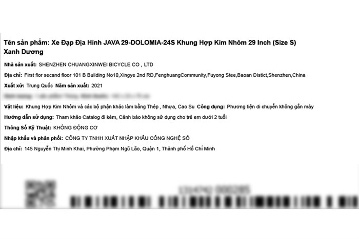 Xe Đạp Địa Hình MTB Java 29-Dolomia-24S 29 inch Size S