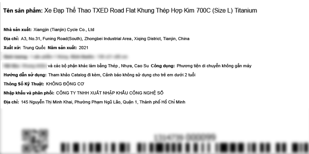 Xe Đạp Thể Thao Road Txed Flat 29 inch Size L