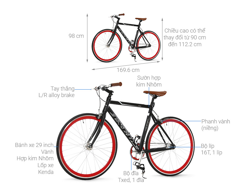 Fixed Gear Bicycle HY700Fixed Gear Bicycle No Brakes Bicycle No Brakes
