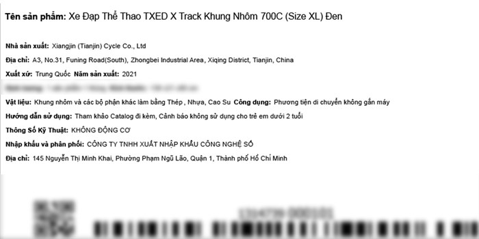 Xe Đạp Thể Thao Road Txed X Track 29 inch Size XL Màu Đen