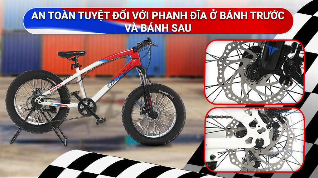 Xe Đạp Địa Hình MTB Txed Brave Boy 20 20 inch Size XXS