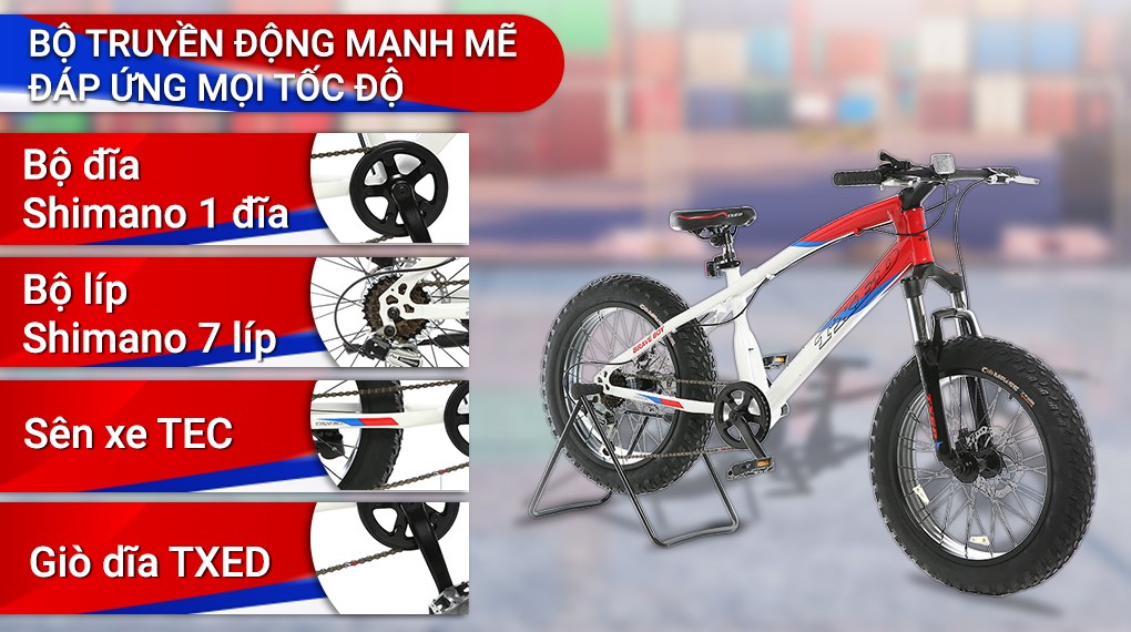 Xe Đạp Địa Hình MTB Txed Brave Boy 20 20 inch Size XXS