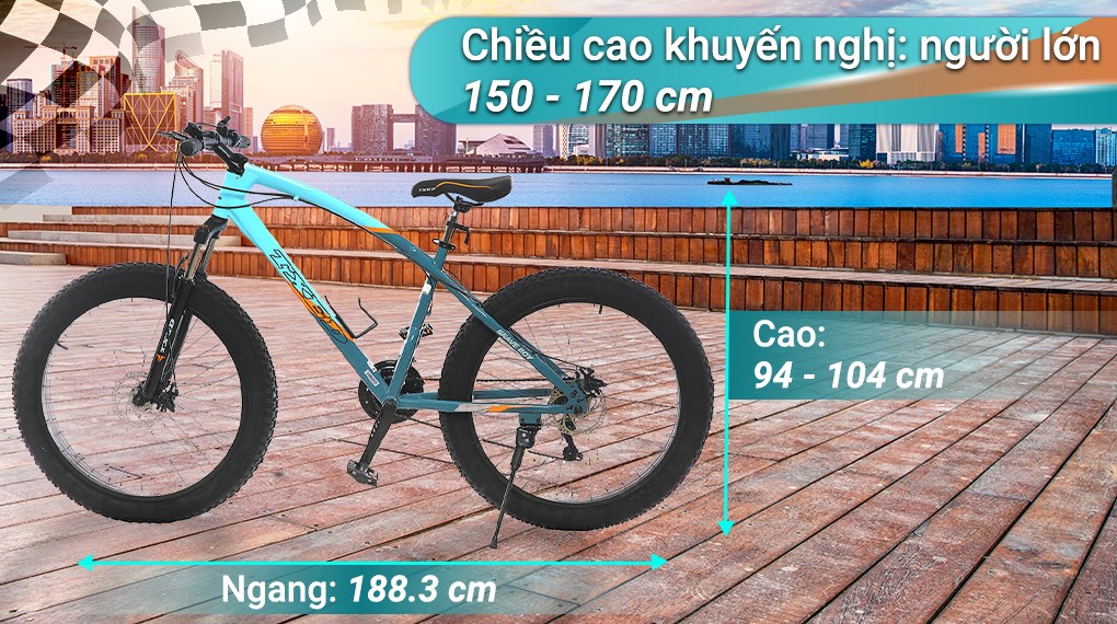 Xe Đạp Địa Hình MTB Txed Brave Boy 26 26 inch Size S