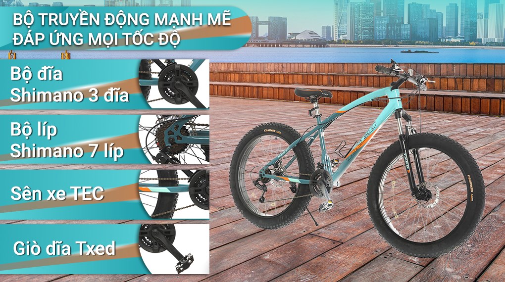 Xe Đạp Địa Hình MTB Txed Brave Boy 26 26 inch Size S