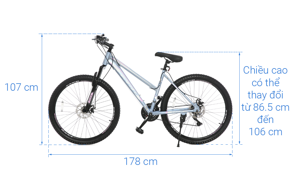 Xe đạp địa hình MTB Txed Power 2.3Df 27.5 inch Size M