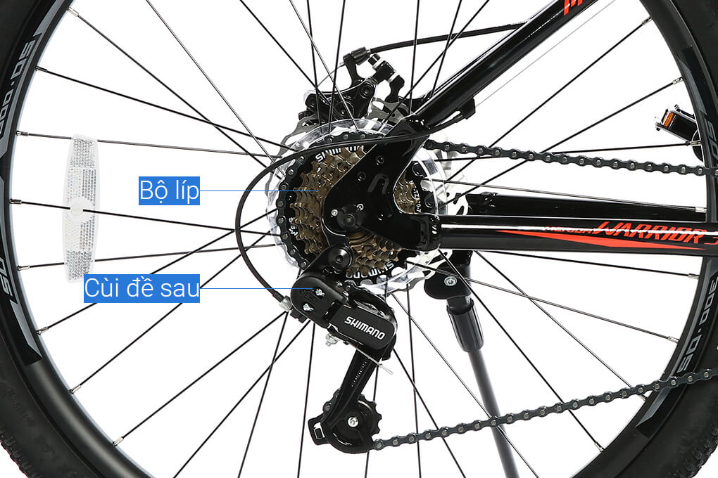 Xe Đạp Địa Hình MTB Merida Warrior 300Ds 26 inch Size XS Màu Đen