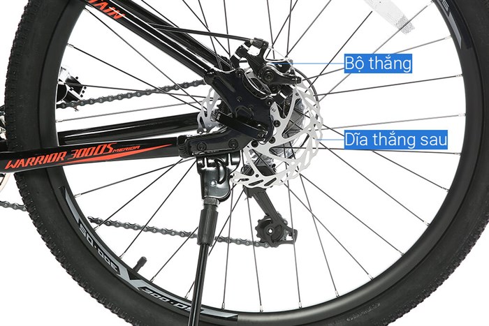 Xe Đạp Địa Hình MTB Merida Warrior 300Ds 26 inch Size XS Màu Đen