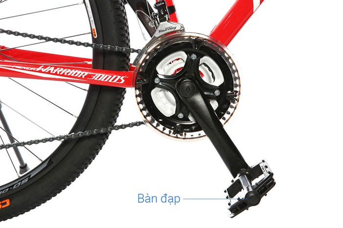 Xe Đạp Địa Hình MTB Merida Warrior 300Ds 26 inch Size XS Màu Đỏ