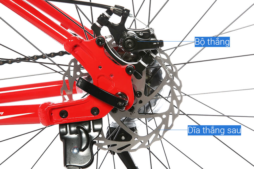 Xe Đạp Địa Hình MTB Merida Warrior 300Ds 26 inch Size XS Màu Đỏ