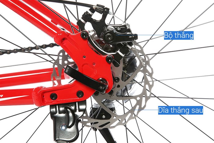 Xe Đạp Địa Hình MTB Merida Warrior 300Ds 26 inch Size S Màu Đỏ